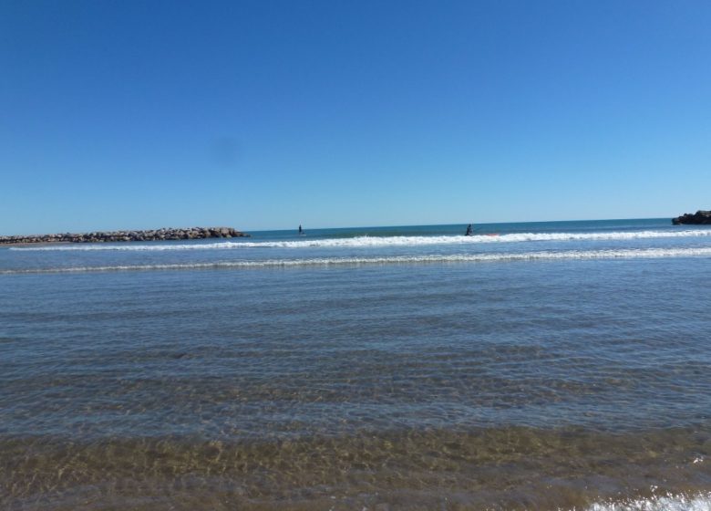 EN 1ERE LIGNE  ET ACCÈS DIRECT A LA PLAGE AU “FLOTS BLEUS” A VALRAS-PLAGE