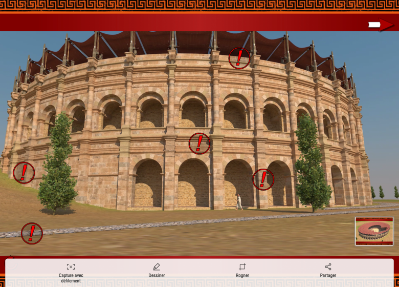ROMAN ARENA IN AUGMENTED REALITY